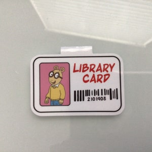 Signets Arthur | Brother and Sister Library Card Ensemble de marque-pages magnétiques | Cadeau livresque | Signet du club de lecture