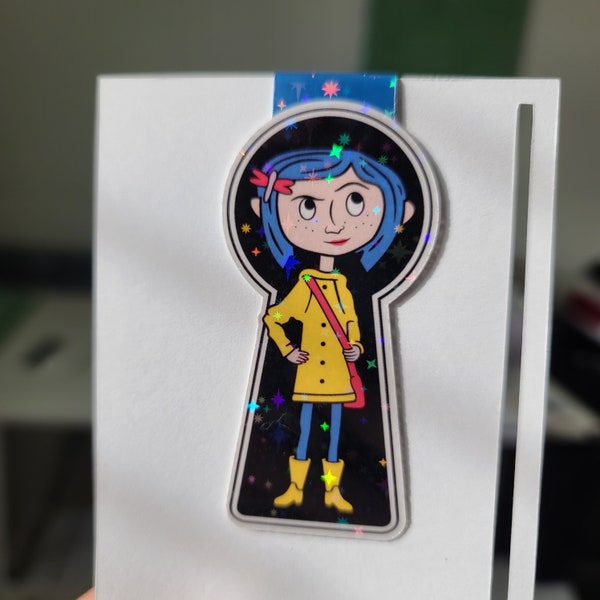 Spooky key bookmarks| Cute Coraline magnetic bookmarks| cute bookmarks|