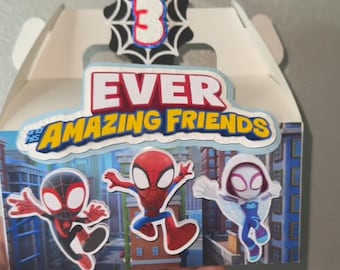 Spider-Man-geschenkdoos: handgemaakte verjaardagsgeveltassen