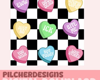 Valentines day PNG File| Digital Downloads| Sublimation Designs| valentine designs| Instant Download| Trendy PNG| Candy heart png