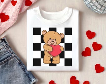 Retro PNG | Valentines Day Bear PNG | Valentine PNG | Valentines Day Downloads