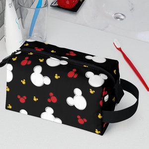 Mickey Colors Toiletry Bag, Disney Cosmetic Bag, Travel Bag, Disney Pouch, Polka Dots, Disney Purse, Minnie Mouse, Mickey Bag, Hidden Mickey