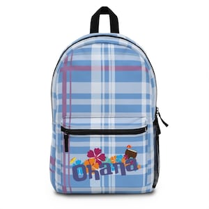 Ohana Backpack, Disney Backpack, Lilo & Stitch Pattern School Bag, Disney Vacation Bag, Disney Backpack, Disney Theme Park Bag, Travel Bag