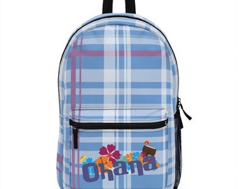 Mochila Ohana, Mochila Disney, Bolsa escolar Lilo & Stitch Pattern, Bolsa de vacaciones Disney, Mochila Disney, Bolsa de parque temático Disney, Bolsa de viaje