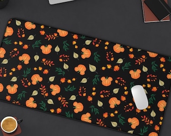 Disney Pumpkin Desk Mat, Halloween Desk Mat, Disney Desk Pad, Disney Mousepad, Disney Office, Disney Desk Decor, Disney Computer Mat, Black