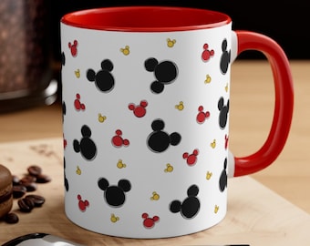Mickey Mouse All Over Print Mug, Disney Inspired Mug, Magic Kingdom Mug, Disney Gift, Coffee Mug, Disney Tea Mug, Minnie Mug, Disney Home