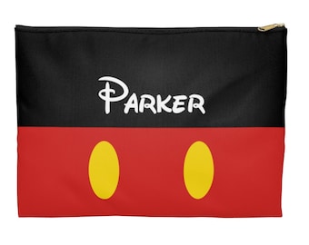Mickey Mouse Accessory Pouch, Disney Makeup Bag, Mickey Travel Pouch, Minnie Accessory Bag, Disney Inspired Cosmetic Bag, Magic Kingdom