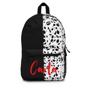 Mochila Cruella personalizada, mochila vilão da Disney, bolsa De Vil, bolsa de férias Disney, bolsa Disney 101 Dálmatas, presente Cruella, bolsa para adultos