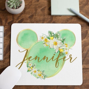 Disney Mouse Pad, Watercolour Mouse Pad, Disney Office Decor, Disney Home, Disney Mouse Mat, Disney Gifts, Magic Kingdom Mouse Pad