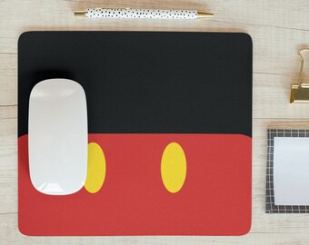 Tapis de souris Mickey Mouse, Tapis Mickey Mouse, Bureau Mickey, Tapis de souris inspiré de la souris Minnie, Cadeau Mickey Mouse, Bureau Disney, Papeterie Disney