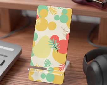Présentoir pour smartphone Disney, Mickey bohème, support pour téléphone portable Disney, support pour téléphone portable Disney, imprimé intégral, accessoire de bureau Disney, jaune