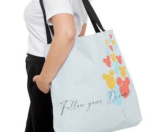 Musse Pigg-väska med ballonger, Disney-bokväska, Disney-shoppingväska, Disney-väska, Musse Pigg-väska, Disney-semester, Mimmi-väska, Disney-present