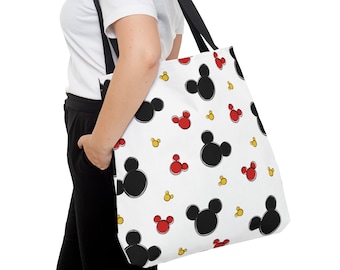 Musse Pigg Heltryck Tygväska, Disney Bokväska, Disney Shoppingväska, Disney Väskor, Musse Pigg Väska, Disney Semester, Mimmi Pigg Väska