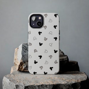 Custodia per telefono monocromatica Topolino, Cover iPhone Topolino, Custodia per telefono Samsung Galaxy, Custodia per iPhone, Custodia per telefono Minnie, Custodia per iPhone 15 Pro, Custodia Pixel