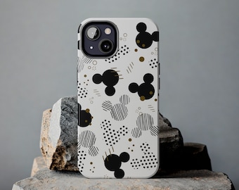 Mickey Phone Case, Mickey iPhone Cover, Samsung Galaxy Phone Case, iPhone Case, Minnie Phone Case, iPhone 15 Pro Case, Pixel Case, B&W