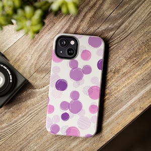 Custodia per telefono Topolino a pois viola, copertina per iPhone di Topolino, custodia per telefono Samsung Galaxy, custodia per iPhone, custodia per telefono Minnie, custodia per iPhone 15 Pro, Pixel