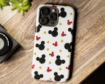 Funda para teléfono con los colores de Mickey, funda para iPhone de Mickey, funda para Samsung Galaxy, funda para iPhone, funda para teléfono de Minnie, funda para iPhone 15 Pro, funda para Pixel