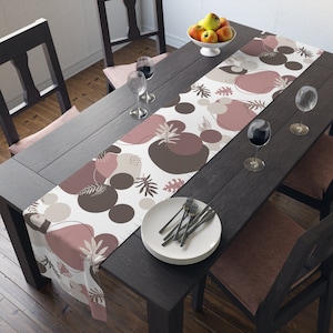 Corredor de mesa Mickey Blush Boho, cozinha Disney, decoração de casa Disney, jogo americano Mickey, roupa de mesa, decoração de mesa, talheres Disney, minimalista