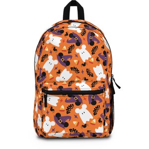 Disney Ghost Backpack, Hidden Mickey, Disney School, Minnie Witch Bag, Disney Backpack, Halloween Bag, Fall, Autumn, Travel Bag, Kids Bag
