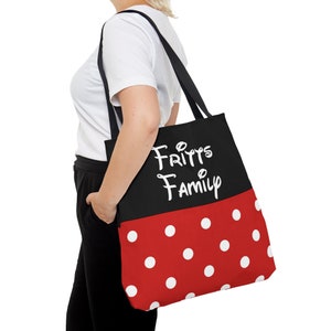 Torba Minnie Mouse, spersonalizowana torba Disney, torba na zakupy Disney, bagaż Disney, torba Mickey Mouse, wakacje Disney, torba Minnie, torba