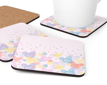 Colourful Disney Coaster, Minnie Mouse Coaster, Disney Home, Disney, Disney Office, Disney Drink, Disney Gift, Decor, Disney Coaster, Filler