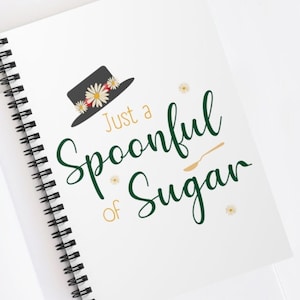 Mary Poppins Inspired Notebook, Poppins Journal, Disney Office Decor, Disney Home, Disney Notebook, Disney Gifts, Magic Kingdom Notebook