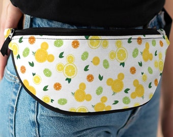 Citrus Hidden Mickey Fanny Pack, Disney Nerka, Torba podróżna Mickey, Portmonetka z motywem parku rozrywki, Torebka na ramię, Torba na ramię, Pas na pieniądze, Disney Fanny