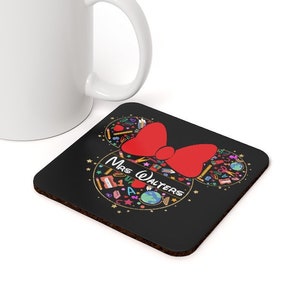 Porta-copos personalizado da disney, porta-copos para professores da disney, porta-copos para minnie mouse, sala de aula da disney, volta às aulas, escritório da disney, presente do professor