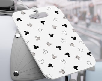 Monochrome Personalized Luggage Tags, Disney Luggage Tag, Disney Inspired Print, Vacation Tag, Travel Accessories, Disney Gift Idea, Mickey