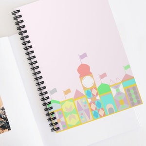 It&#39;s a Small World Notebook, Mickey Spiral Notebook, Disney Office Decor, Disney Home, Disney Journal, Disney Notebook, Disney Desk, Gift