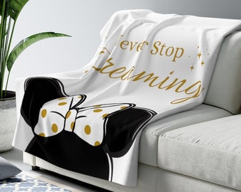 Manta personalizada para Minnie Mouse, Manta de lana De Disney Sherpa, Manta de sofá de Disney, Manta de lanzamiento de Mickey Mouse, Decoración del hogar de Disney, Disney