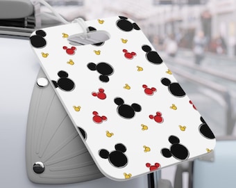 Mickey All Over Personalized Luggage Tag, Disney Luggage Tag, Disney Inspired Print, Vacation Tag, Travel Accessories, Disney Gift Ideas