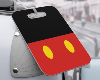 Personalized Luggage Tags, Disney Luggage Tag, Mickey Mouse Tag, Disney Inspired Print, Vacation Tag, Travel Accessories, Disney Gift Idea
