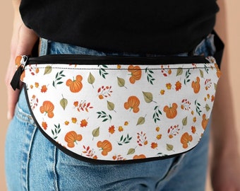 Disney Pumpkin Fanny Pack, Hidden Mickey Bag, Mickey Ears Bag, Halloween, Fall, Autumn, Cross Body Bag, Sling Bag, Hip Bag, Waist Bag