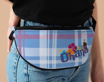 Ohana Fanny Pack, Lilo & Stitch Fanny Pack Disney Waist Bag, Mickey Travel Bag, Theme Park Purse, Cross Body Bag, Sling Bag, Disney Bag