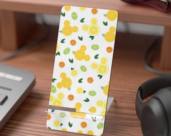 Présentoir pour smartphone Mickey caché aux agrumes, support pour téléphone portable Disney, support pour téléphone Disney, décoration Disney, accessoires de bureau Disney, cadeaux