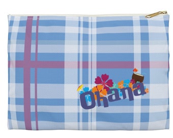 Ohana Accessory Pouch, Lilo & Stitch Bag, Disney Cosmetic Bag, Disney Travel Bag, Stitch Accessory Bag, Disney Pencil Case, Disney Gifts