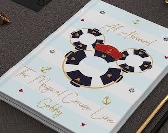 Magical Cruise Line Journal, Mickey Nautical Notebook, Disney Office, Disney Home, Disney Journal, Disney Gifts, Magic Kingdom Notebook