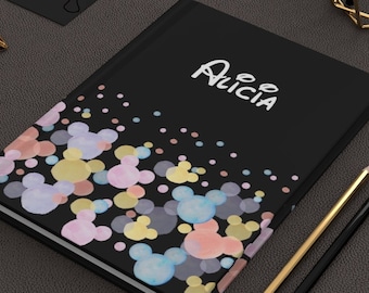 Journal Mickey coloré, cahier à couverture rigide Mickey Mouse, bureau Disney, maison Disney, Journal Disney, cadeaux Disney, cahier Magic Kingdom