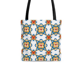 Disney Mozaïek Patroon Tote Bag, Disney Bag, Disney Shopping Bag, Disney Bagage, Mickey Mouse Bag, Disney Vakantie, Minnie Bag, Mickey Tote