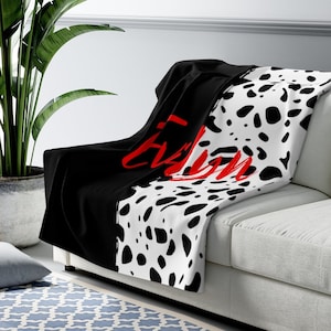 Cruella Blanket, Disney Villain Blanket, Disney Sherpa Fleece Blanket, Disney Couch Blanket, Disney Throw, Disney Home Decor, 101 Dalmatian