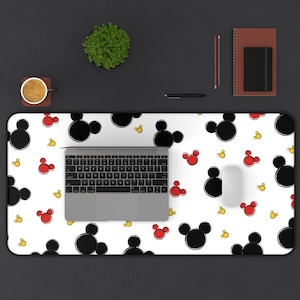 Disney Mickey Mouse Desk Mat, Disney Office Decor, Disney Mouse Pad, Disney Stationery, Mickey Mouse Pad, Disney Home, Disney Computer Mat