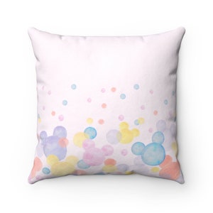 Colourful Mickey Throw Pillow, Disney Pillow, Mickey Cushion, Disney Cushion, Minnie, Disney Home Decor, Disney Accessories, Disney Gift