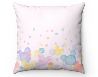 Colourful Mickey Throw Pillow, Disney Pillow, Mickey Cushion, Disney Cushion, Minnie, Disney Home Decor, Disney Accessories, Disney Gift