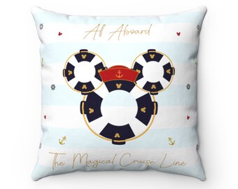 Disney Cruise Line decorative pillows zipper Mickey Mouse Dream Magic Wonder Fan Disney Cruise Line decorative pillows zipper Mickey Mouse Dream Magic Wonder Fan