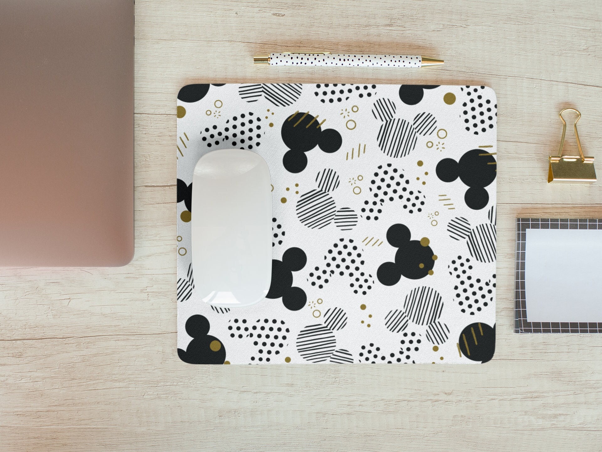 Mickey Mouse Pad All Over Mickey Mouse Pad Disney Office Etsy