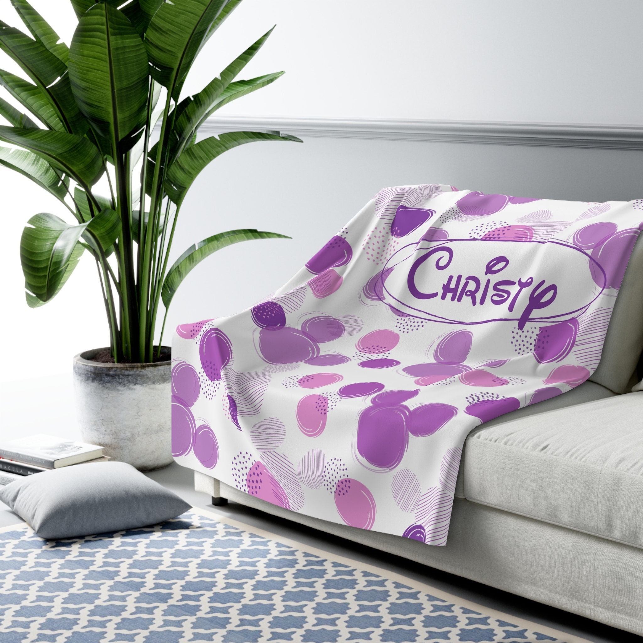 Purple Minnie Mouse Bedding Etsy Canada