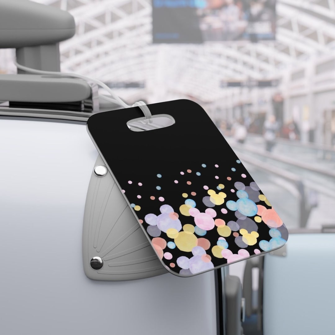 Colourful Personalized Luggage Tags, Disney Luggage Tag, Disney Inspired Print, Vacation Tag