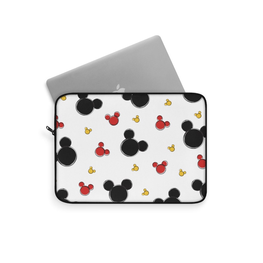 Discover Mickey All Over Laptop Sleeve, Disney Laptop Case, Disney Laptop Cover, Disney Office, Disney Desk Accessories, Disney Gift, Minnie Case