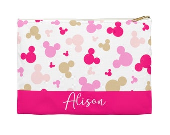 Personalized Minnie Accessory Pouch, Disney Cosmetic Bag, Mickey Bag, Disney Travel Bag, Disney Bag, Disney Pencil Case, Disney Accessories